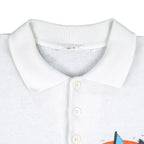 Vintage - Beach Sea Sailing 1/4 Button-Up Sweatshirt 1990s Large 
