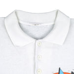 Vintage - Beach Sea Sailing 1/4 Button-Up Sweatshirt 1990s Large 