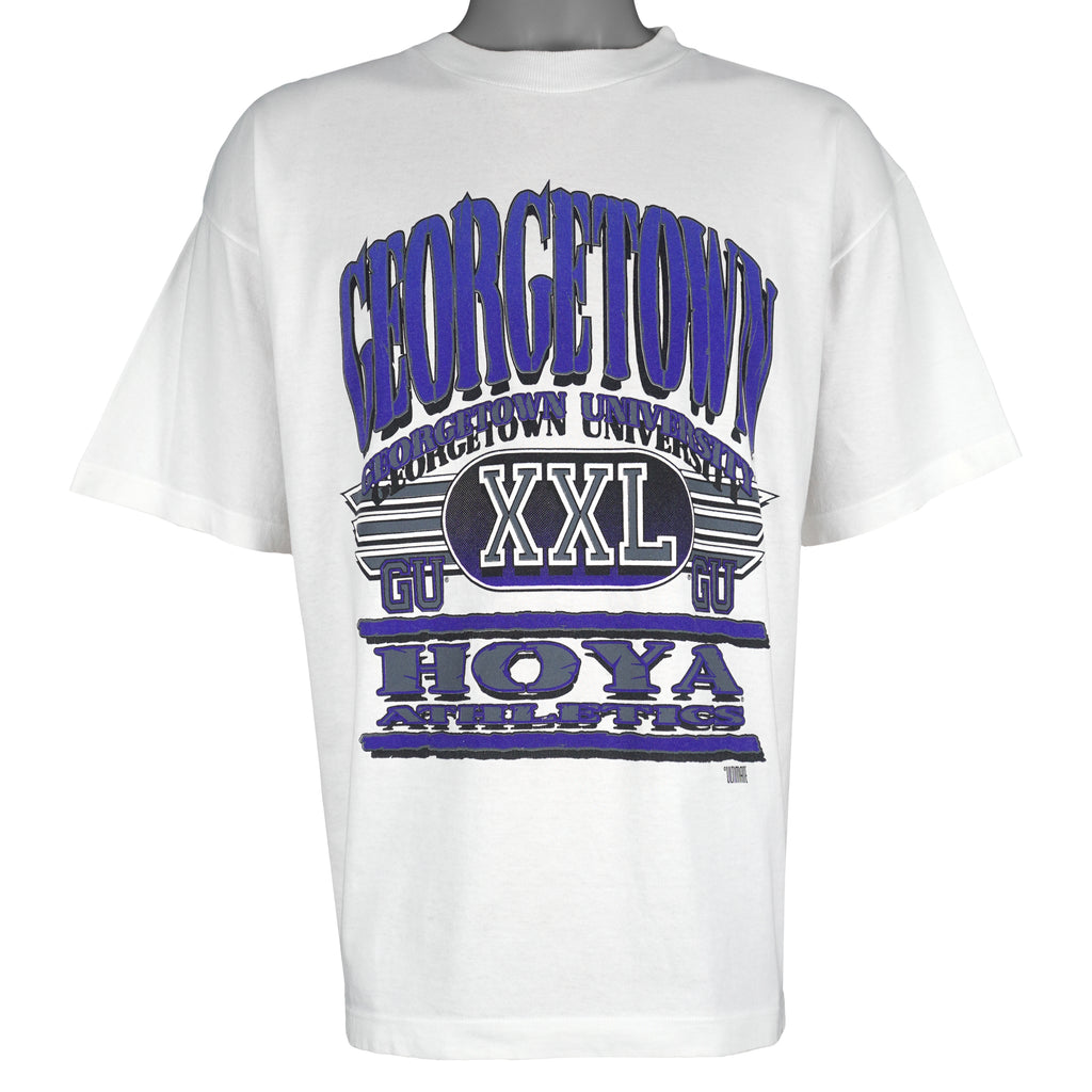 NCAA (Proj) - University Of Georgetown Hoyas T-Shirt 1990s X-Large Vintage Retro