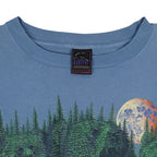 Vintage (Habitat) - Native American Canoe Moonlight T-Shirt 1990s Large Vintage Retro