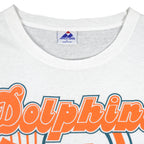 NFL (Apex One) - Miami Dolphins Single Stitch T-Shirt 1994 Large Vintage Retro Football