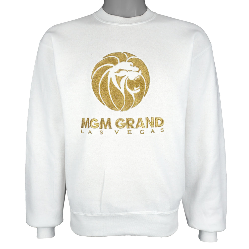 Vintage - MGM Grand, Las Vegas Embroidered Crew Neck Sweatshirt 1990s Small Vintage Retro