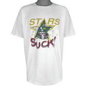 NHL (Fruit Of The Loom) - Colorado Avalanche Stars Suck! T-Shirt 2000 XX-Large Vintage Retro Hockey