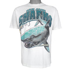 NHL - San Jose Sharks Animal Spell-Out T-Shirt 1990s Medium Vintage Retro Hockey