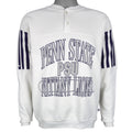 NCAA (Logo 7) - Penn State Nittany Lions 1/4 Button-Up Sweatshirt 1990s Large Vintage Retro