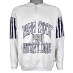 NCAA (Logo 7) - Penn State Nittany Lions 1/4 Button-Up Sweatshirt 1990s Large Vintage Retro