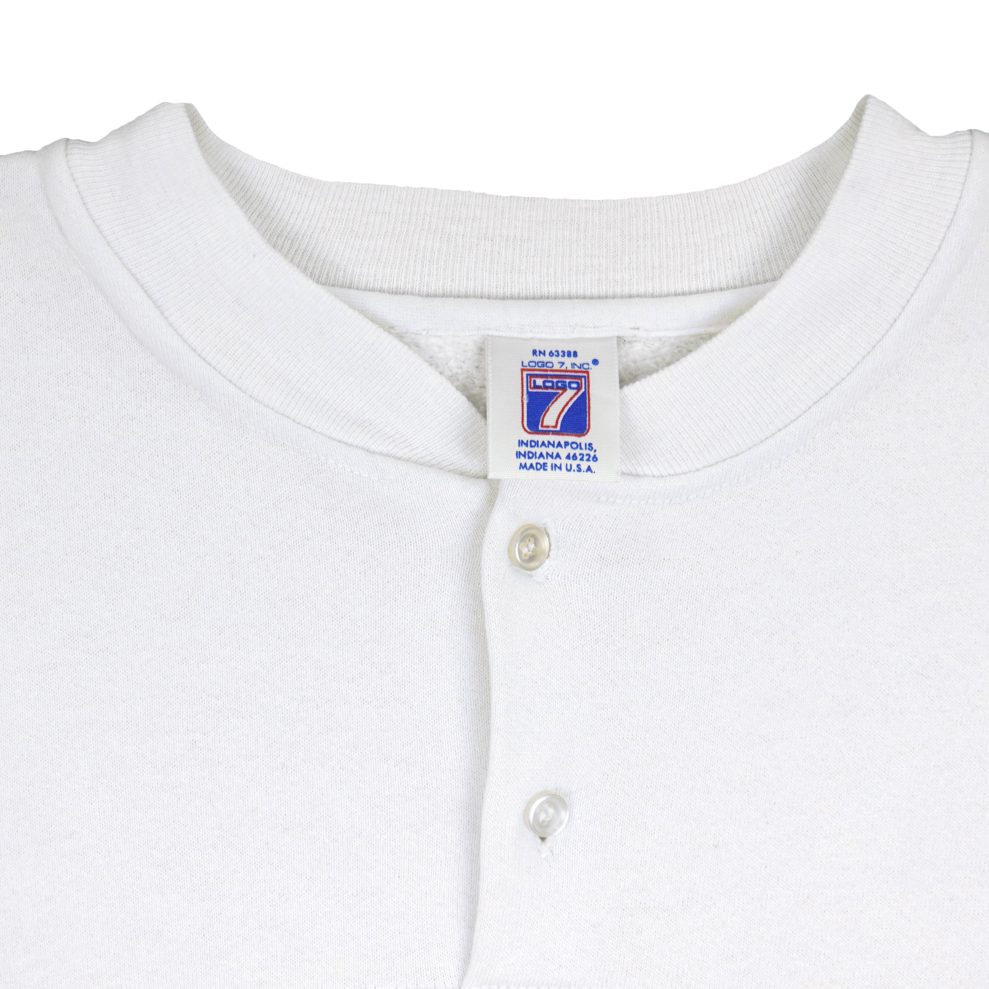 NCAA (Logo 7) - Penn State Nittany Lions 1/4 Button-Up Sweatshirt 1990s Large Vintage Retro