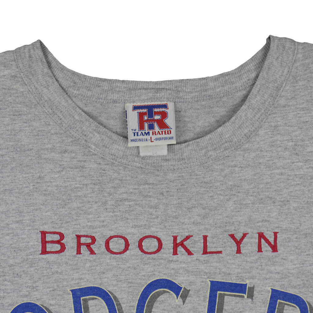 MLB (Team Rated) - Brooklyn Dodgers 1955 World Champions T-Shirt 1994 Large Vintage Retro Baseball