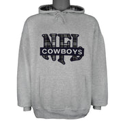 NFL (Nutmeg) - Dallas Cowboys Embroidered Hooded Sweatshirt 1990s Large Vintage Retro Football