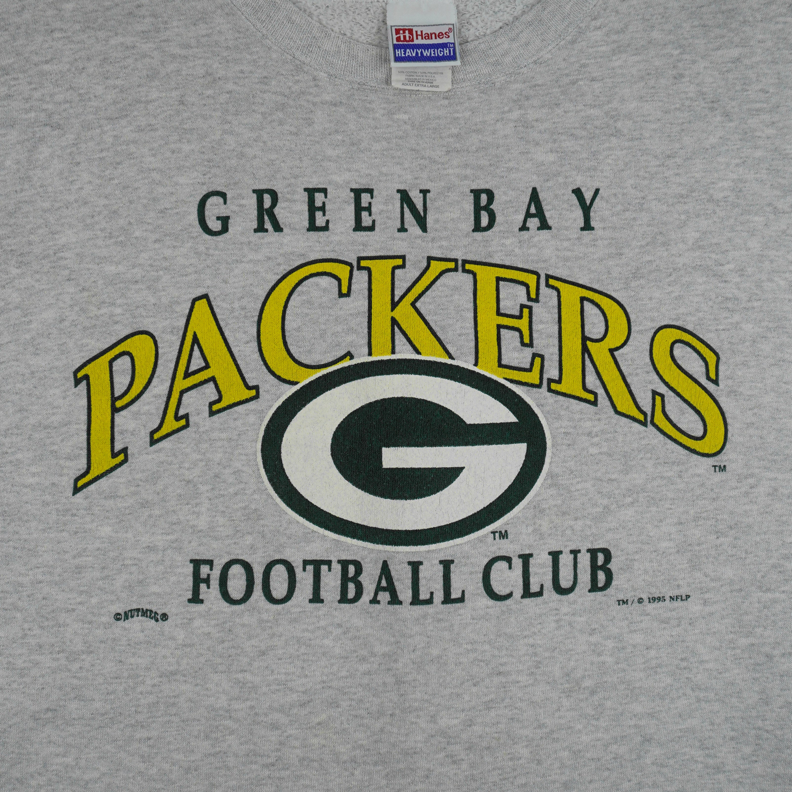 NFL (Hanes) - Green Bay Packers Football Club Crew Neck Sweatshirt 1995 X-Large Vintage Retro Football