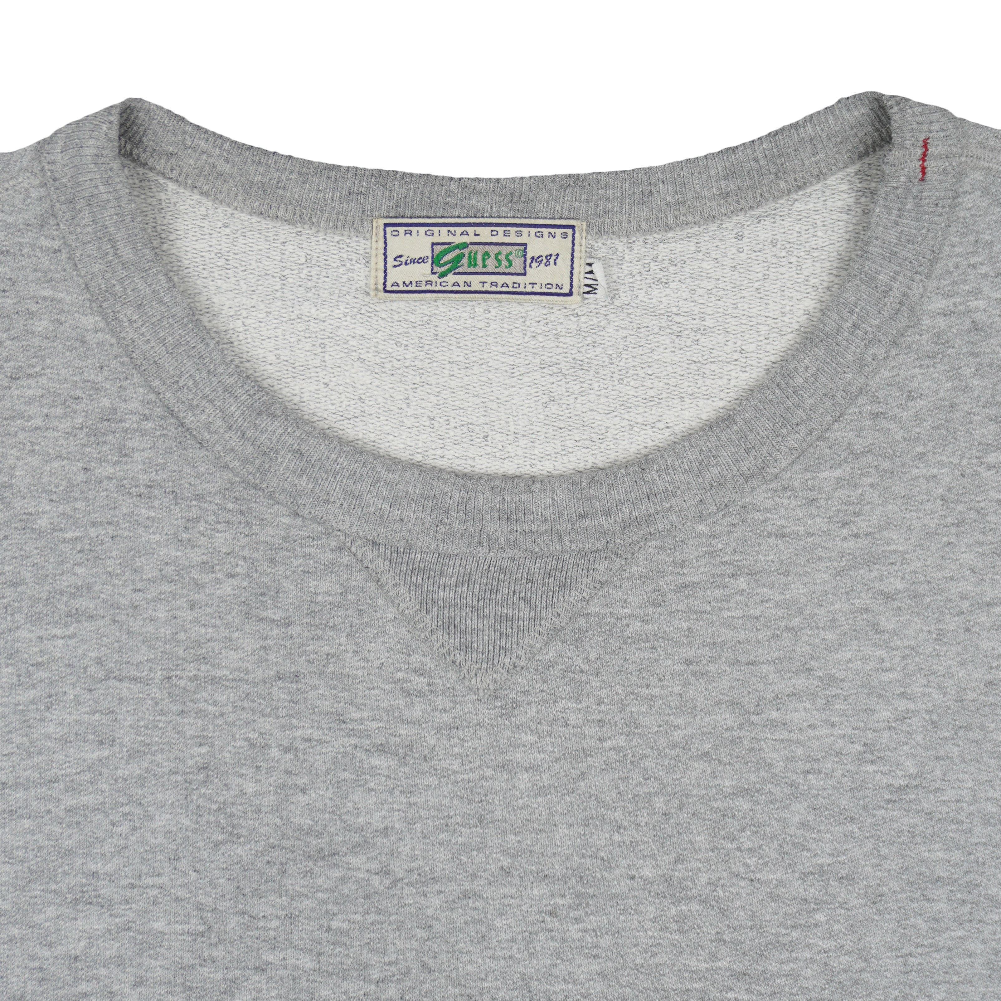 Guess - USA An American Tradition Spell-Out Crew Neck Sweatshirt 1990s Medium Vintage Retro