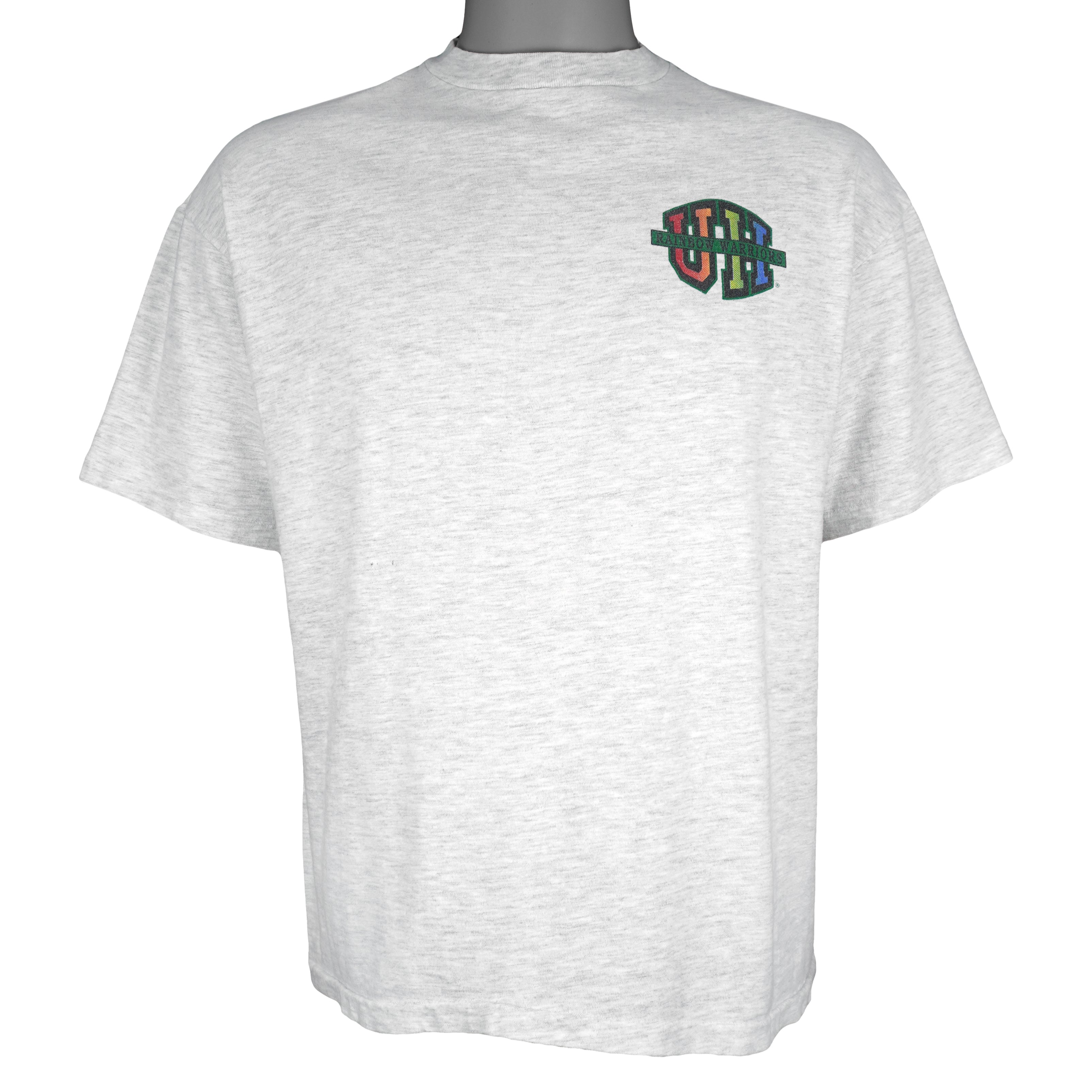 NCAA (Hanes) - University of Hawaii Rainbow Warriors T-Shirt 1990s Large Vintage Retro