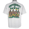 NCAA (Hanes) - University of Hawaii Rainbow Warriors T-Shirt 1990s Large Vintage Retro