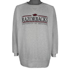 Champion (NCAA) - Arkansas Razorbacks Crew Neck Sweatshirt 1990s 2X-Large Vintage Retro