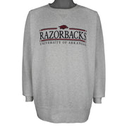Champion (NCAA) - Arkansas Razorbacks Crew Neck Sweatshirt 1990s 2X-Large Vintage Retro