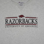 Champion (NCAA) - Arkansas Razorbacks Crew Neck Sweatshirt 1990s 2X-Large Vintage Retro