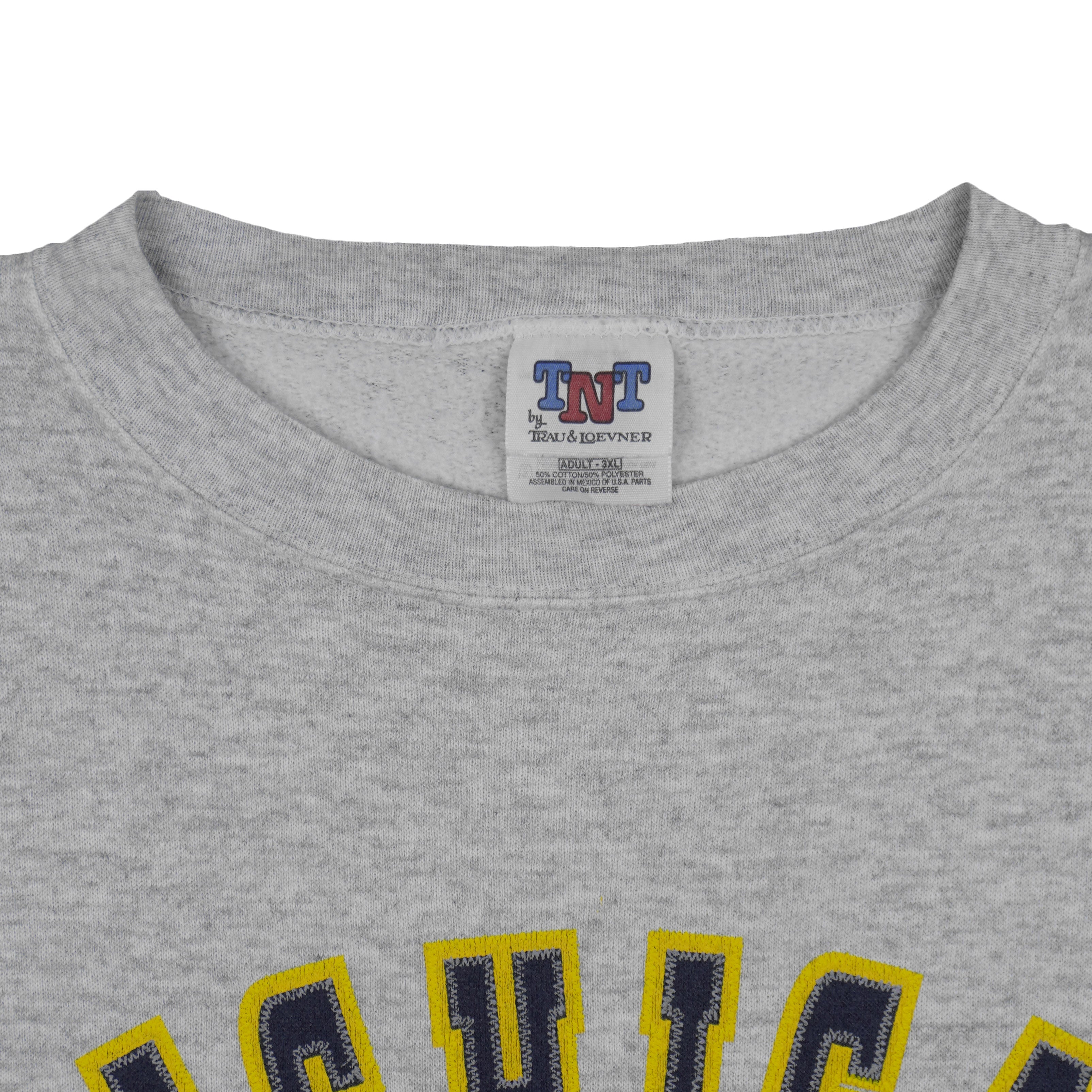NCAA (TNT) - Michigan Wolverines Crew Neck Sweatshirt 1990s 3X-Large Vintage Retro
