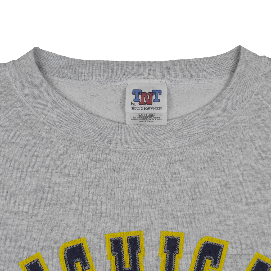 NCAA (TNT) - Michigan Wolverines Crew Neck Sweatshirt 1990s 3X-Large Vintage Retro