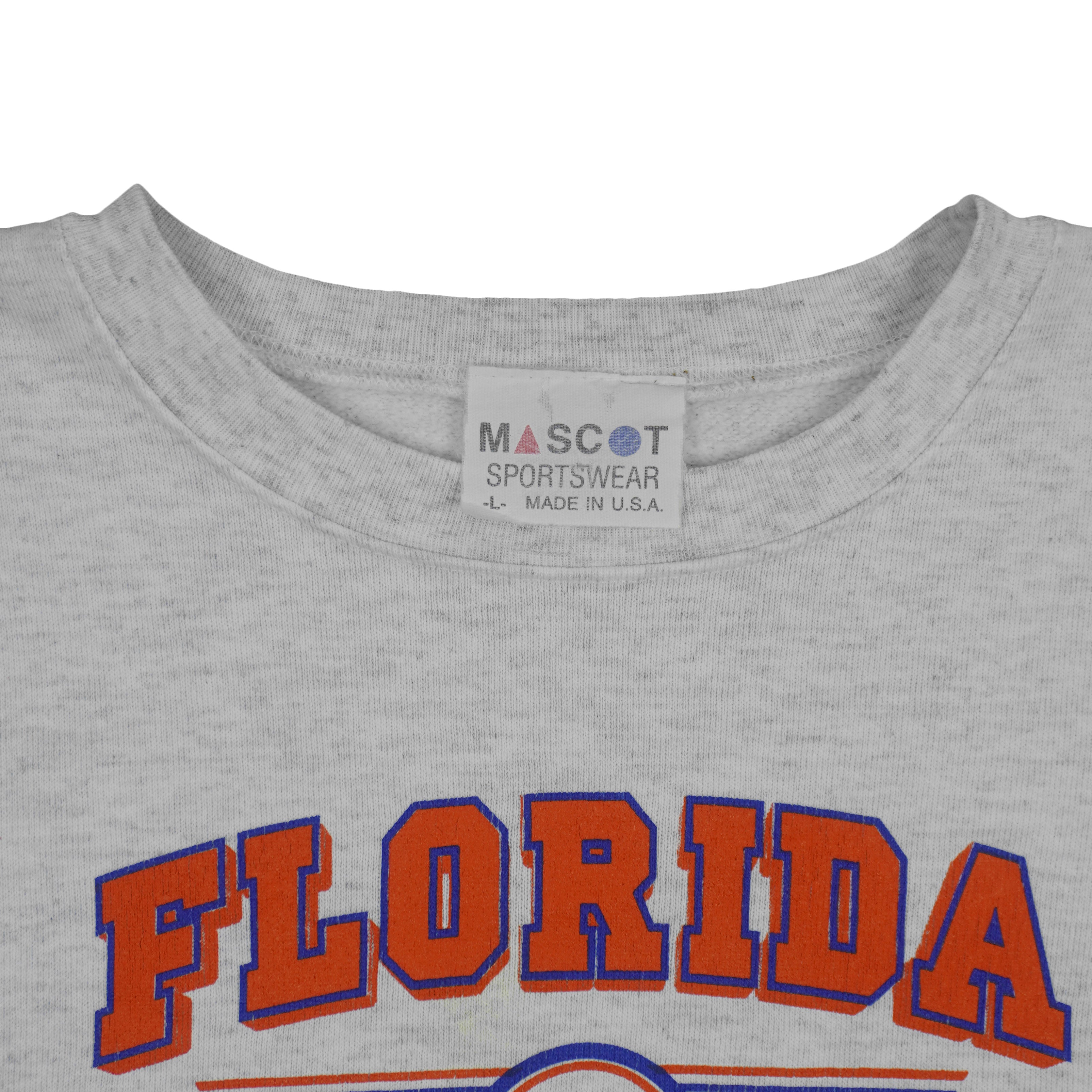 NCAA (Mascot) - Florida Gators Crew Neck Sweatshirt 1992 Large Vintage Retro