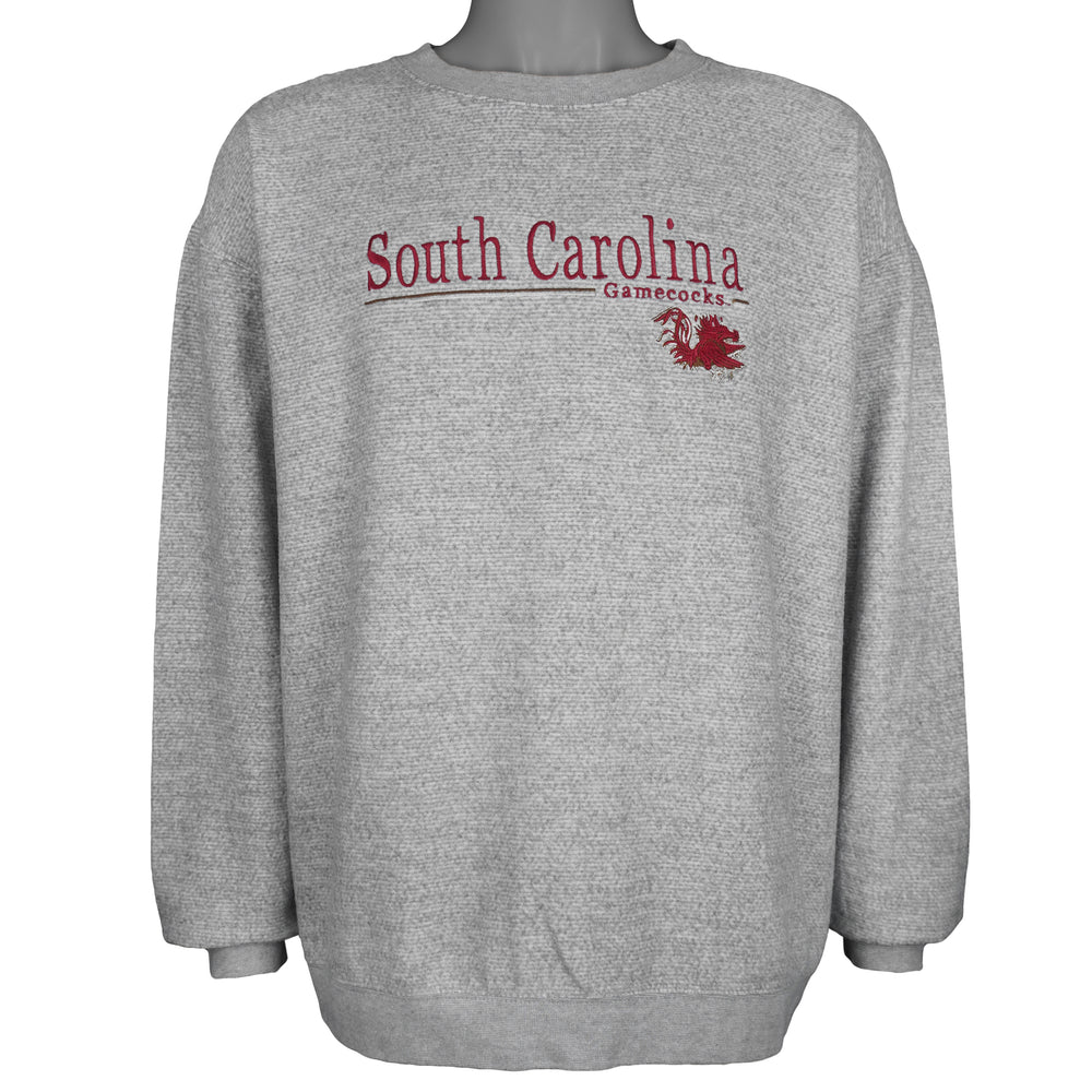 NCAA (Red Oak) - Carolina Gamecocks Embroidered Crew Neck Sweatshirt 1990s X-Large Vintage Retro
