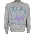 Vintage (Jerzees) - Chicago The Windy City Crew Neck Sweatshirt 1991 Medium Vintage Retro