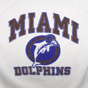 NFL (Caliber) - Miami Dolphins Spell-Out crew Neck Sweatshirt 1990s X-Large Vitage Retro Football