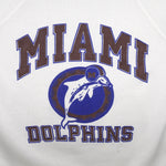 NFL (Caliber) - Miami Dolphins Spell-Out crew Neck Sweatshirt 1990s X-Large Vitage Retro Football
