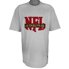 NFL (Nutmeg) - San Francisco 49ers Embroidered T-Shirt 1990s X-Large Vintage Retro Football