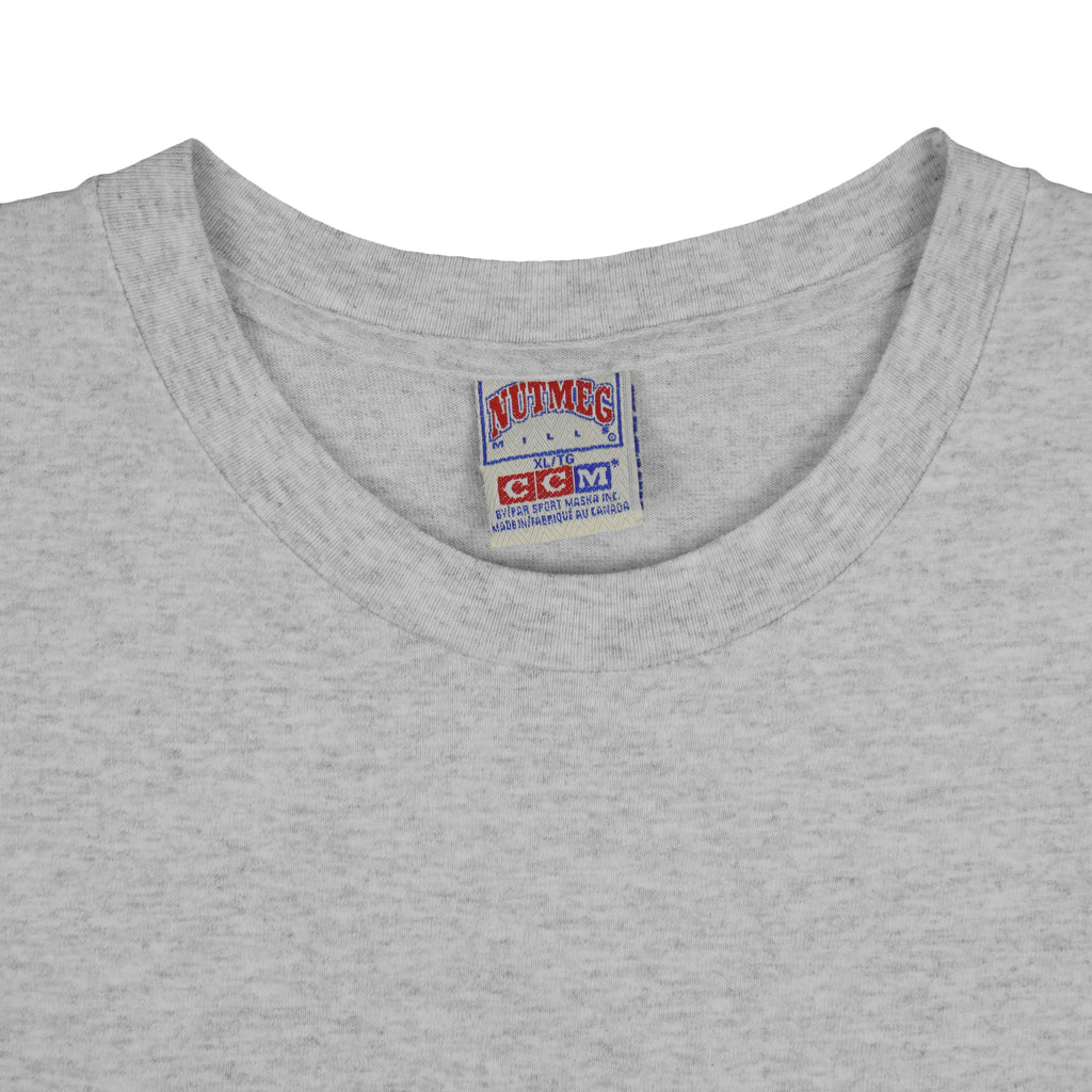 NFL (Nutmeg) - San Francisco 49ers Embroidered T-Shirt 1990s X-Large Vintage Retro Football