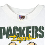 NFL (Team Legends) - Green Bay Packers Legends Single Stitch T-Shirt 1990 Large Vintage Retro Football