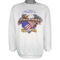 Vintage (Lee) - Proud to Be American Crew Neck Sweatshirt 1990s Large Vintage Retro