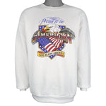 Vintage (Lee) - Proud to Be American Crew Neck Sweatshirt 1990s Large