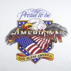 Vintage (Lee) - Proud to Be American Crew Neck Sweatshirt 1990s Large Vintage Retro