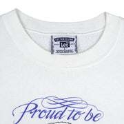 Vintage (Lee) - Proud to Be American Crew Neck Sweatshirt 1990s Large Vintage Retro