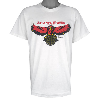 NBA (Screen Stars) - Atlanta Hawks Big Logo T-Shirt 1994 Large