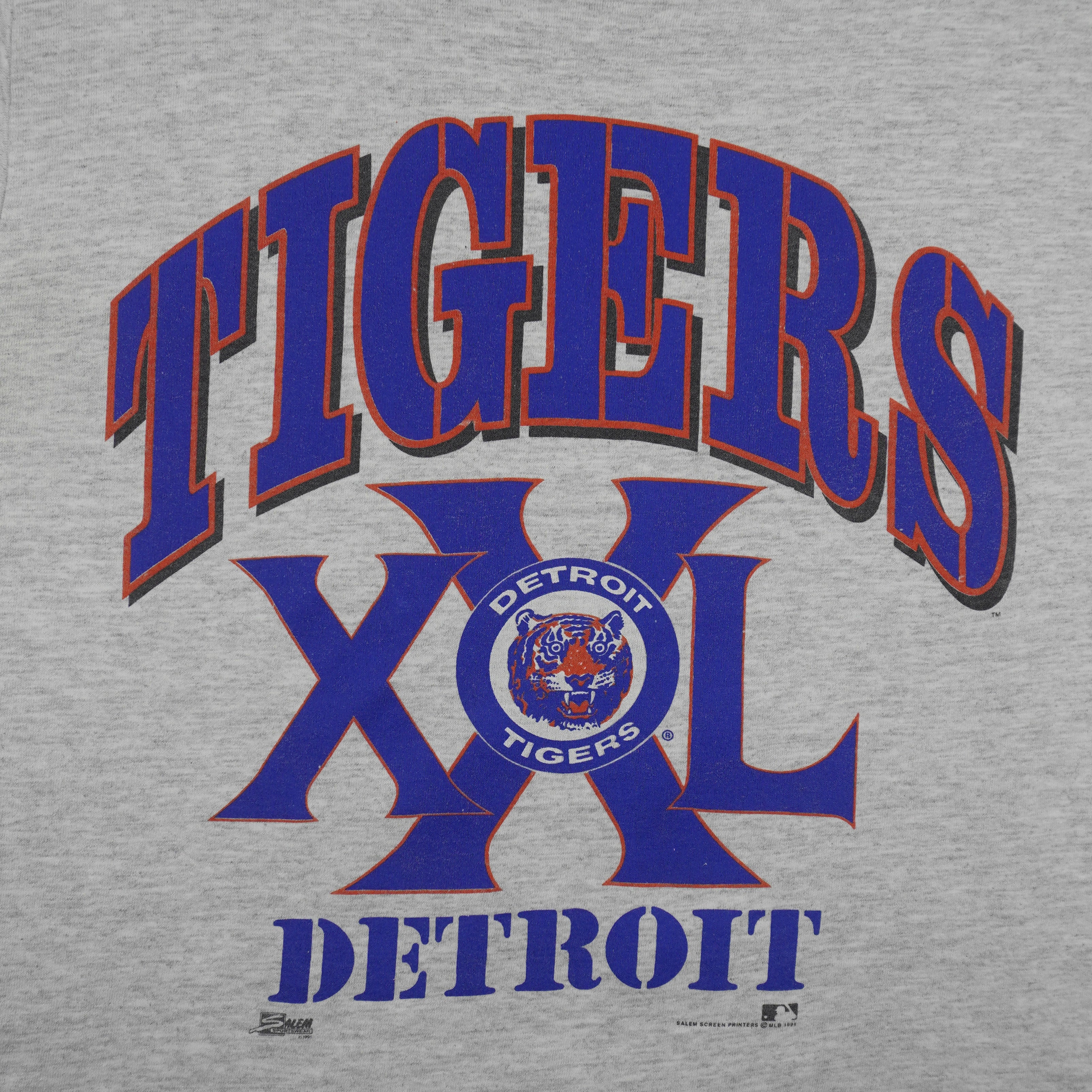 MLB (Salem) - Detroit Tigers XXL Single Stitch T-Shirt 1991 Medium Vintage Retro Baseball