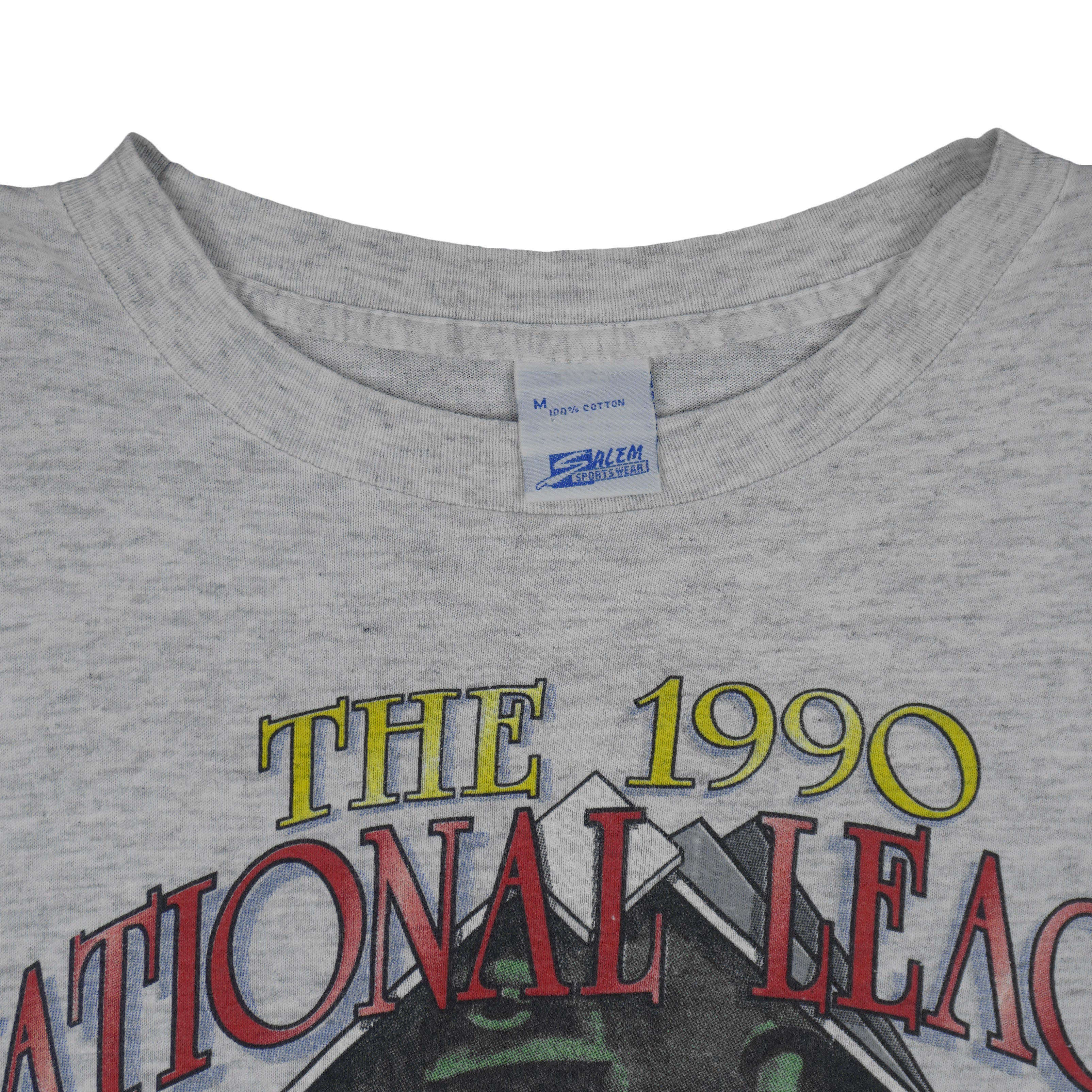 MLB (Salem) - Cincinnati Reds Pennant Champions T-Shirt 1990 Medium Vintage Retro Baseball