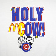 MLB (Hanes) - Chicago Cubs x McDonalds Holy McCow T-Shirt 1994 X-Large Vintage Retro Baseball