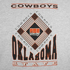 NCAA - Oklahoma State Cowboys Hooded T-Shirt 1990s Large Vintage Retro