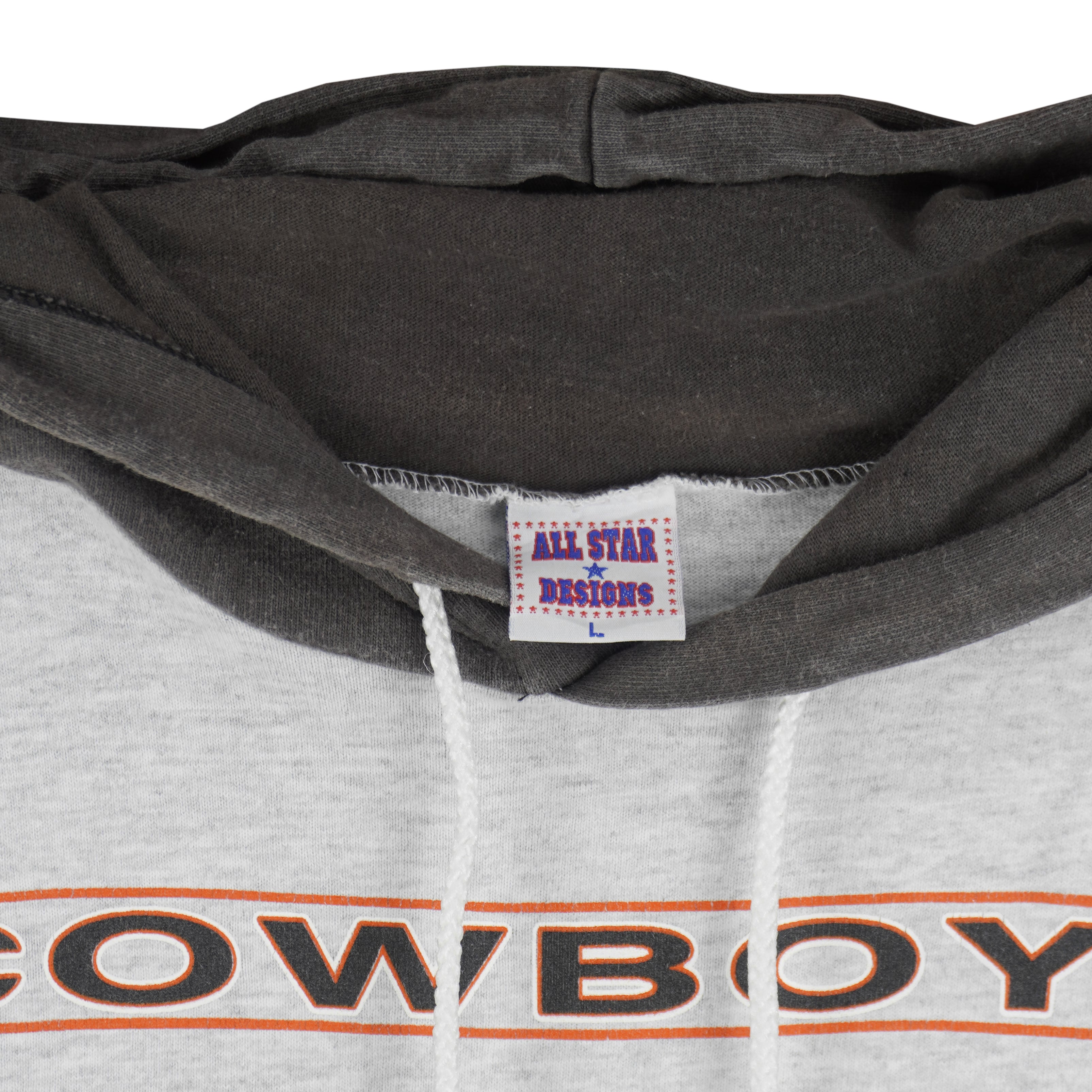 NCAA - Oklahoma State Cowboys Hooded T-Shirt 1990s Large Vintage Retro