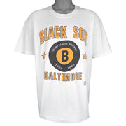 MLB (Anvil) - Baltimore Black Sox Single Stitch T-Shirt 1990s X-Large Vintage Retro Baseball
