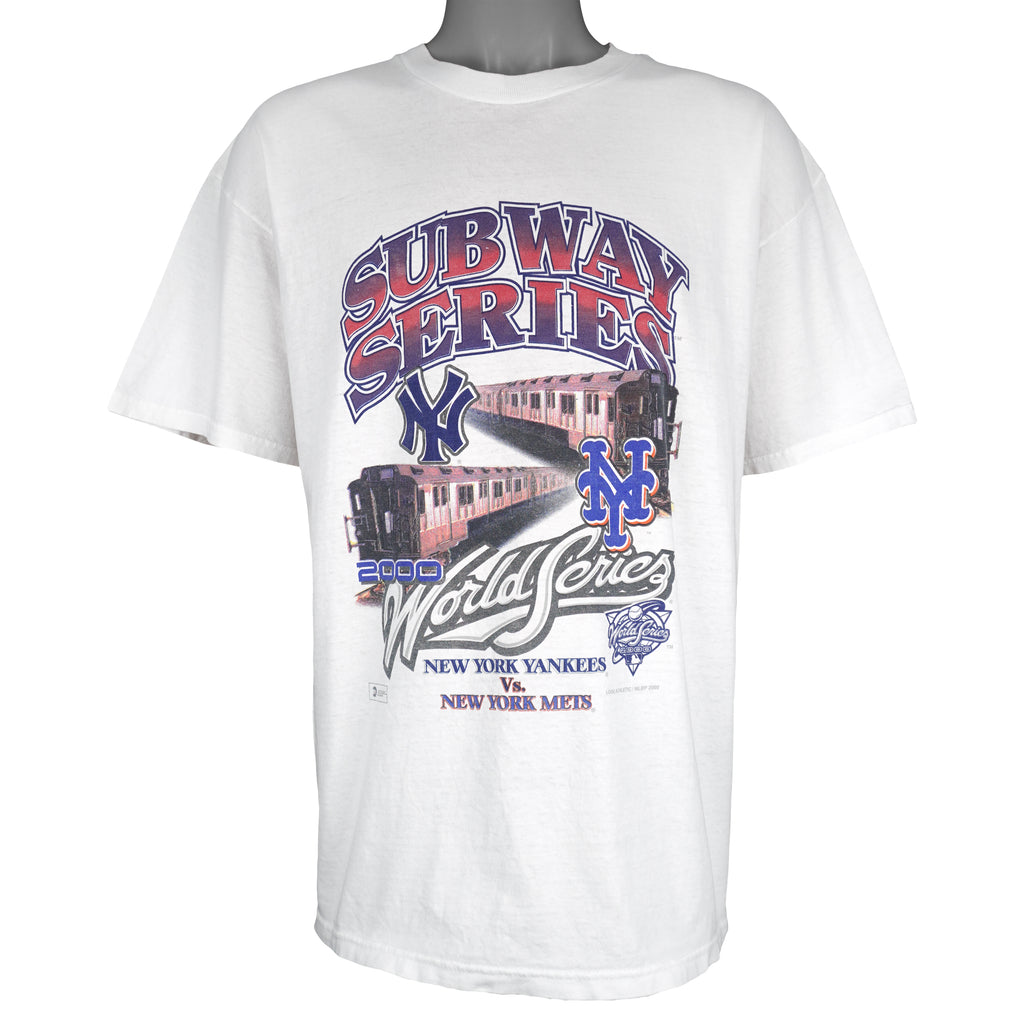 MLB (Delta) - MLB (Delta) - Yankees VS Mets Subway Series T-Shirt 2000 X-Large Vintage Retro Baseball