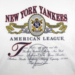 MLB (Nutmeg) - New York Yankees Single Stitch T-Shirt 1990s Large Vintage Retro Baseball