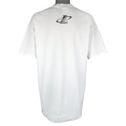 Vintage NFL (Logo Athletic) - New York Jets Play Football T-Shirt 1990s X-Large in white
