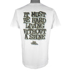 Vintage (No Fear) - It Must Be Hard Living Without A Spine T-Shirt 1990s Medium Vintage Retro