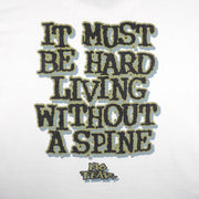 Vintage (No Fear) - It Must Be Hard Living Without A Spine T-Shirt 1990s Medium Vintage Retro