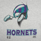 NBA (Nutmeg) - Grey Charlotte Hornets Breakout T-Shirt 1990s Medium