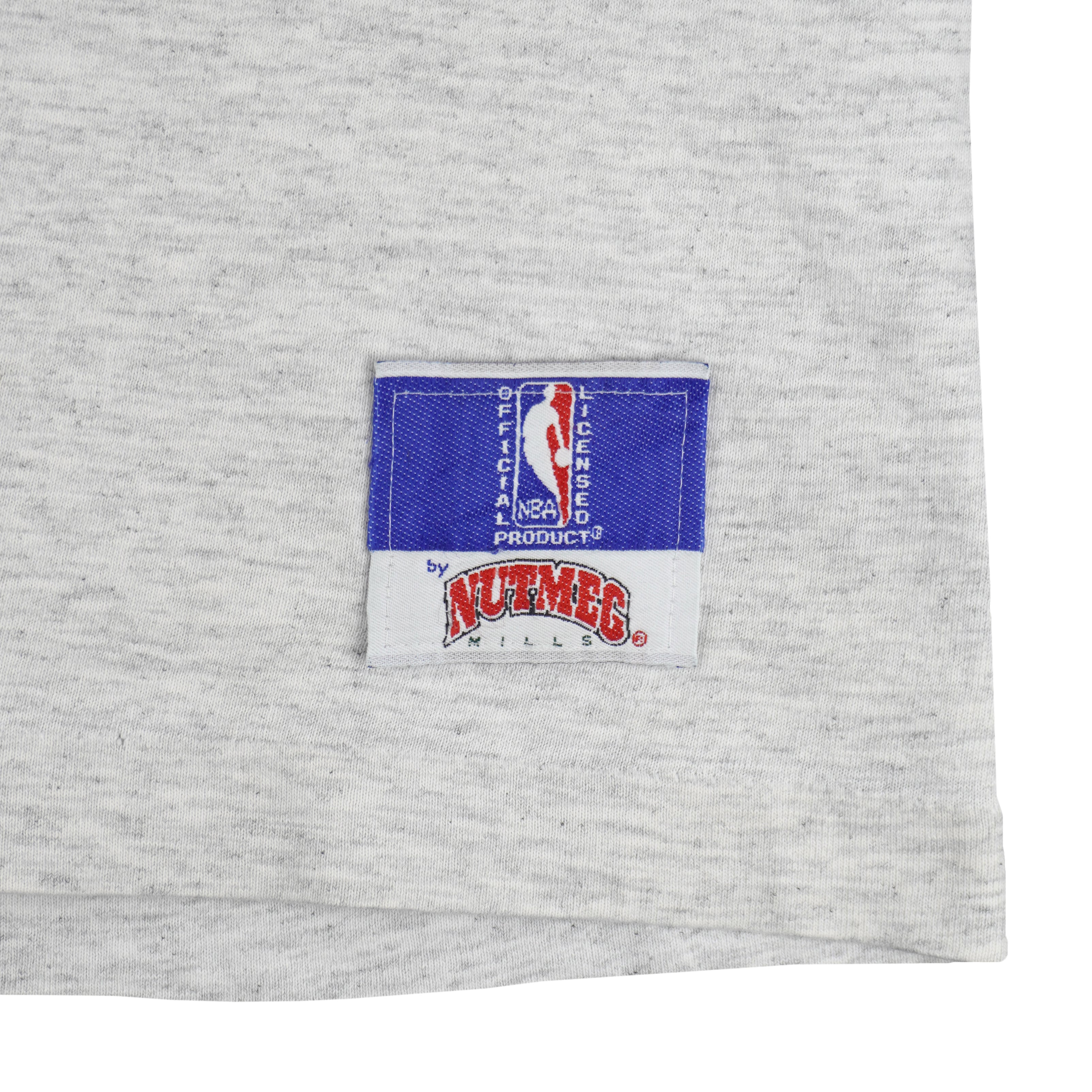 NBA (Nutmeg) - Grey Charlotte Hornets Breakout T-Shirt 1990s Large Vintage Retro Basketball