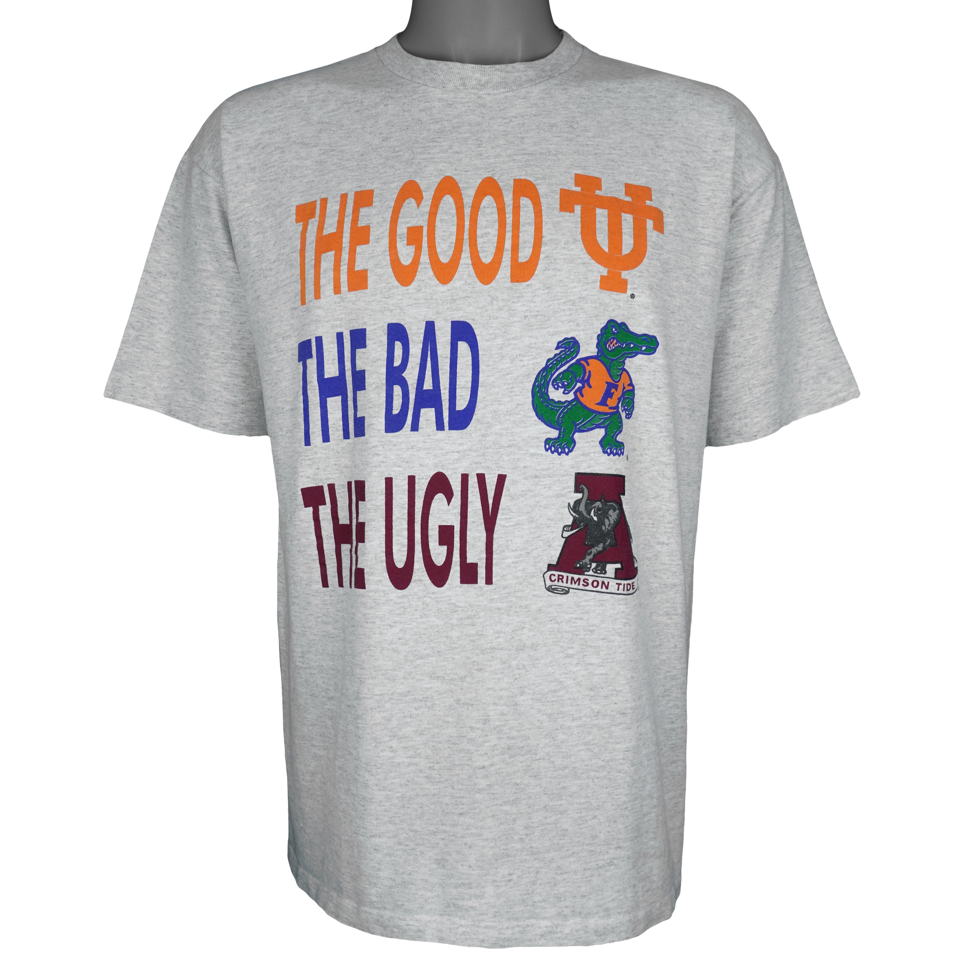 NCAA (Calcru) - The Good, The Bad, The Ugly College Rivalry T-Shirt 1990s Large Vintage Retro