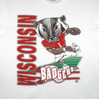 NCAA (Screen Stars Best) - Wisconsin Badgers Spell-Out T-Shirt 1990s X-Large Vintage Retro